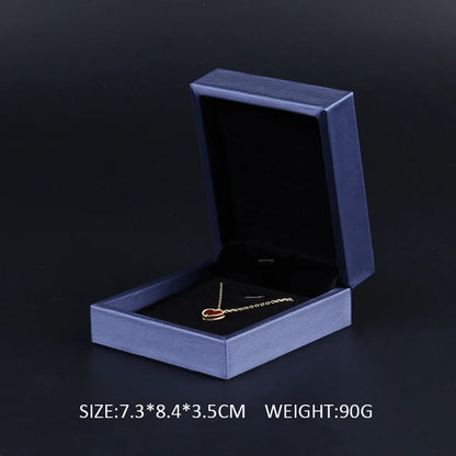 New Satin cloth jewelry box Gold  PU Leather Ring Box  Bracelet Necklace Box Pendant Gift Box For Jewelry Wedding Gift Box