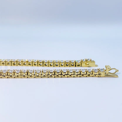 316L Stainless Steel + 5A Zircon 3/4/5/6/10mm Tennis Chain Single-Sided Clasp High-Value Hip-Hop Bracelet