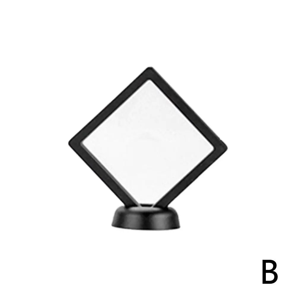 Floating Frame 3D Display Jewelry Box Suspension Storage PE Film Antioxidation Organizer Floating Flexi Frames Jewelry Holder