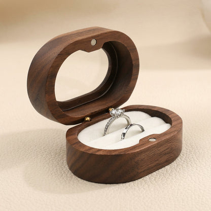 Oval Wooden Jewelry Box Ladies Lover