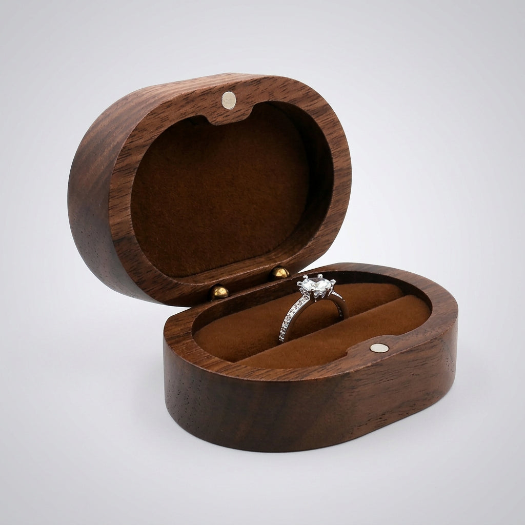 Oval Wooden Jewelry Box Ladies Lover