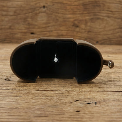 Double Open Button Jewelry Box