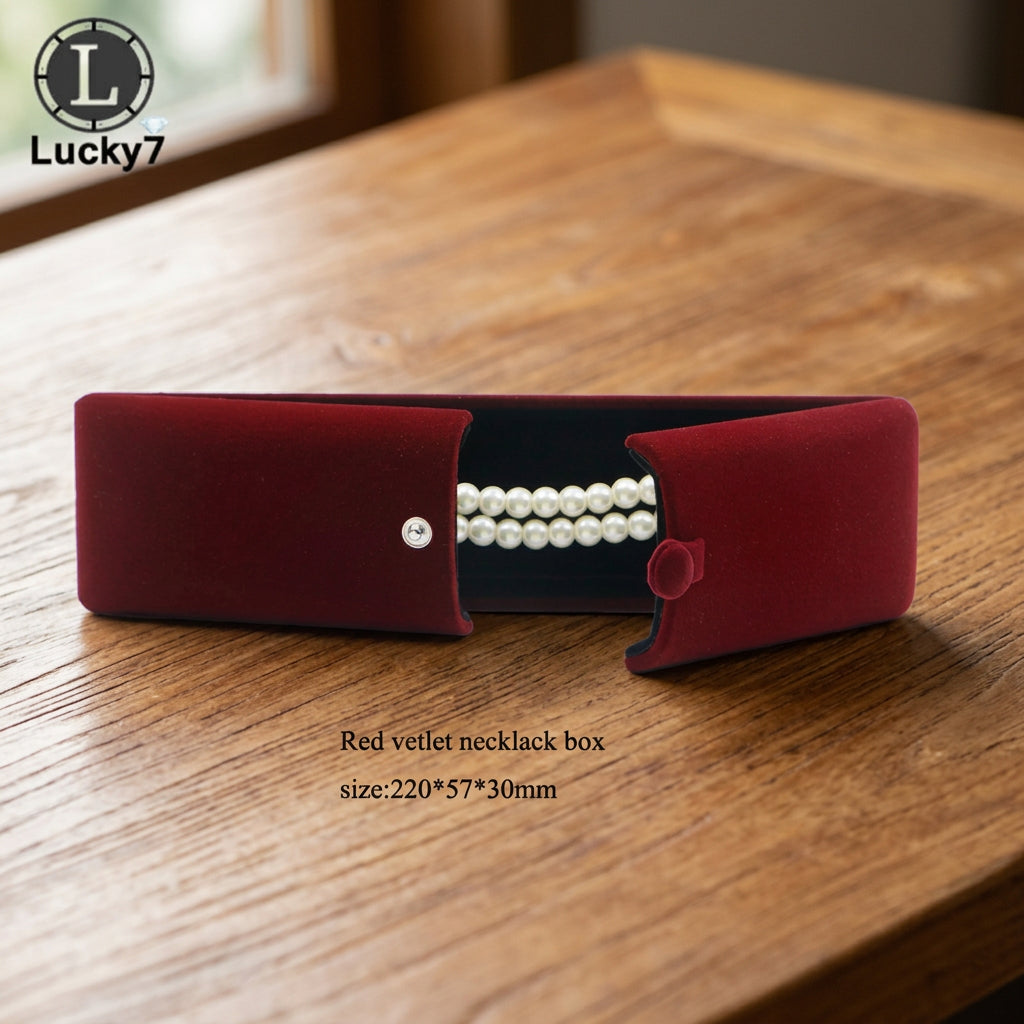 Double Open Button Jewelry Box