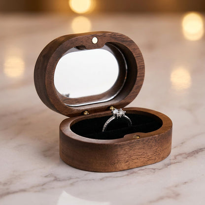Oval Wooden Jewelry Box Ladies Lover