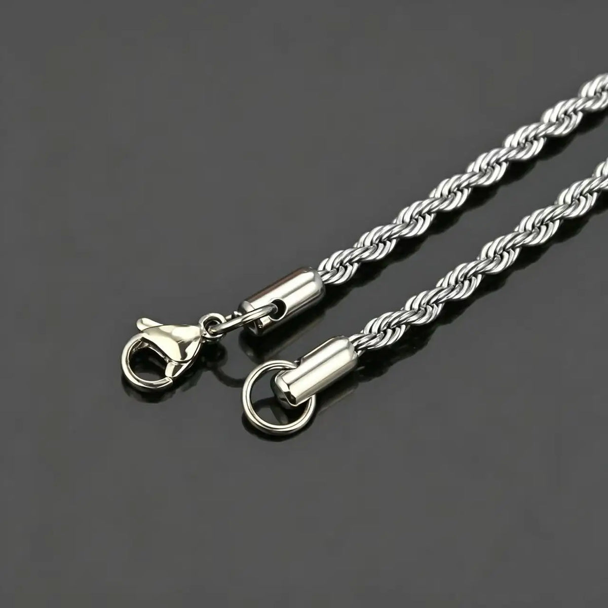 HNSP 316L Stainless Steel Versatile Twist Rope Gold Color Chain Necklace For Women Choker Chain Waterpro Jewelry Accessories