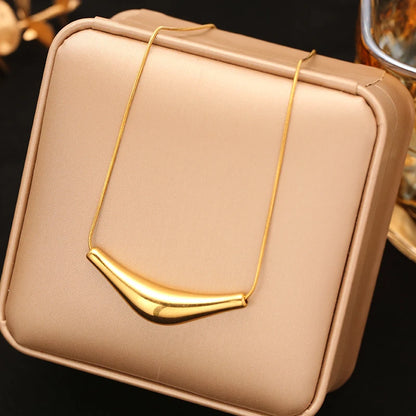 EILIECK 316L Stainless Steel Creative Snakehead Necklace For Women Trendy Shining Zircon Neck Chain Waterproof Jewelry Gift