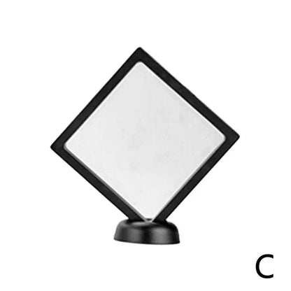 Floating Frame 3D Display Jewelry Box Suspension Storage PE Film Antioxidation Organizer Floating Flexi Frames Jewelry Holder