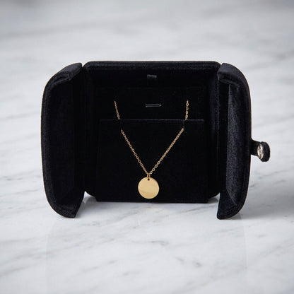 Double Open Button Jewelry Box