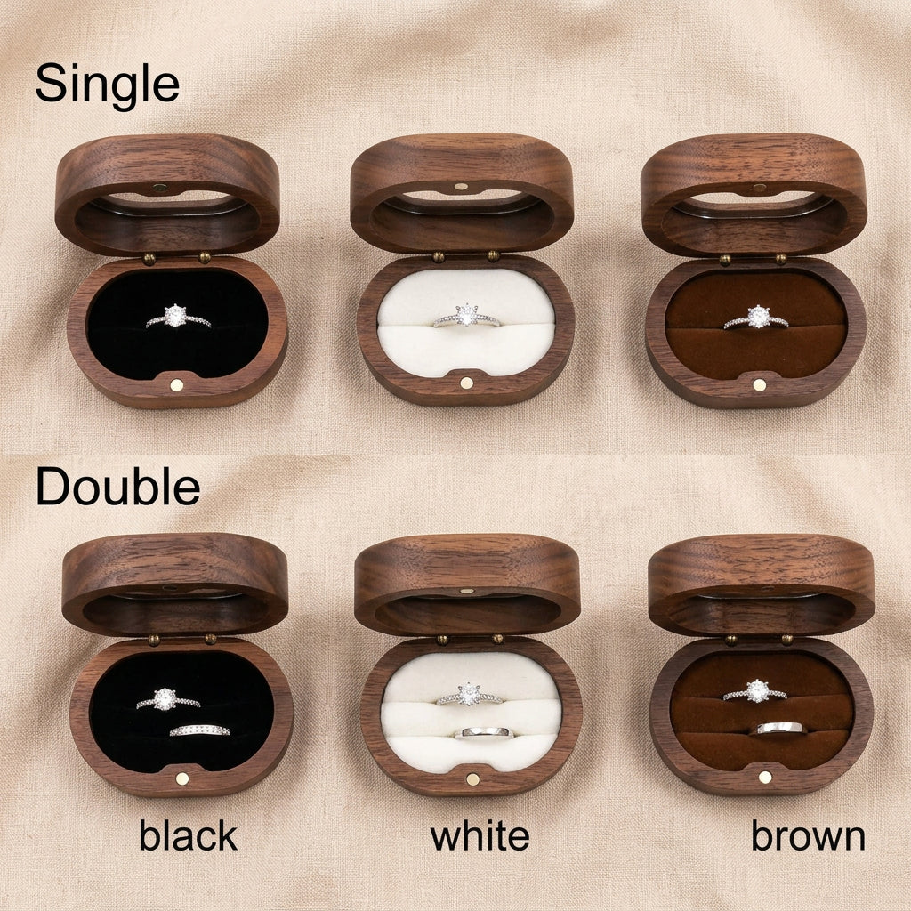 Oval Wooden Jewelry Box Ladies Lover