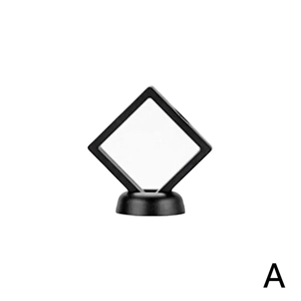 Floating Frame 3D Display Jewelry Box Suspension Storage PE Film Antioxidation Organizer Floating Flexi Frames Jewelry Holder