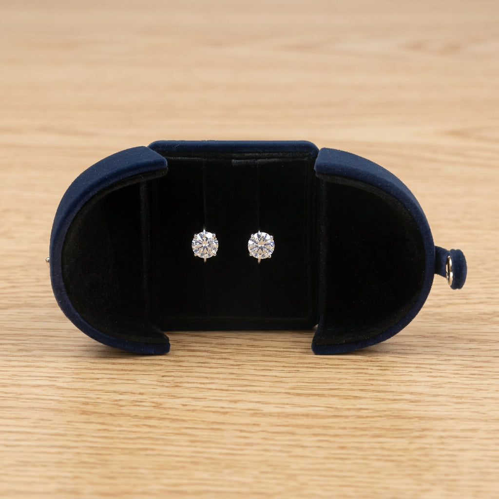 Double Open Button Jewelry Box