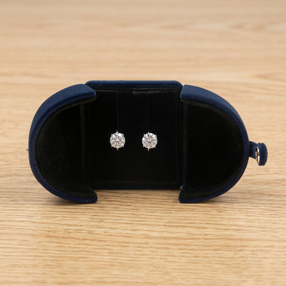 Double Open Button Jewelry Box