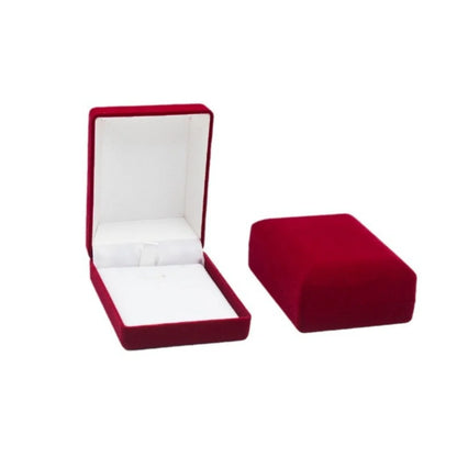 Velvet Necklace Box Plush Necklace Holder Box Square Jewelry Box  Jewellery Packaging Case For Dressing Table Gift Giving