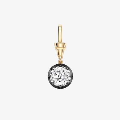 Ins Influencer 316L Fashion Stainless Steel Geometric Pendant Black Gold PVD Plated Emerald/Marquise/Hexagon Zircon Men Necklace