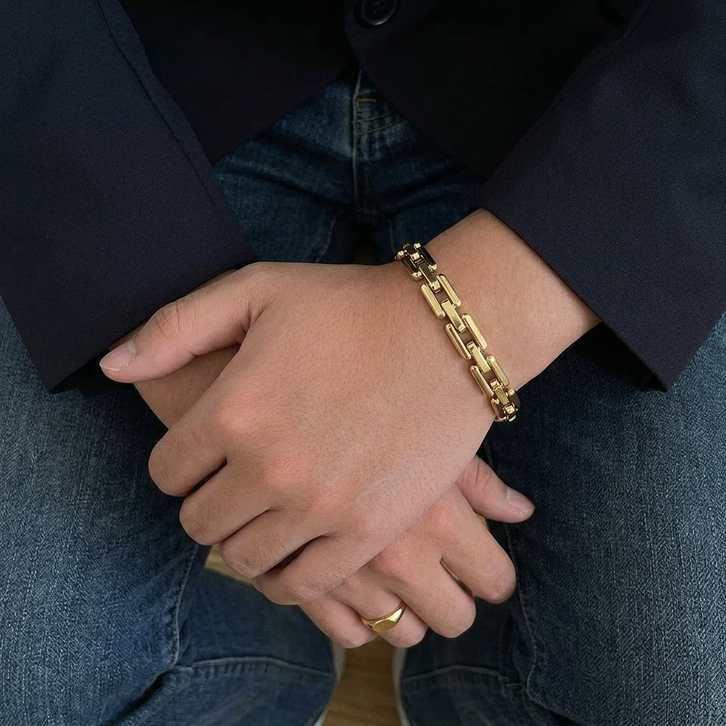 Bracelet for Men Women Fashion Gold Plated
