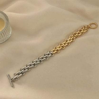 316L Stainless Steel Hip Hop Chic Necklace Bracelet for Men Women Gold Plated Aestethic Fashion Jewelry