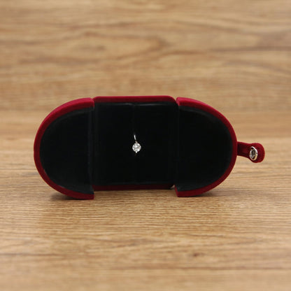 Double Open Button Jewelry Box