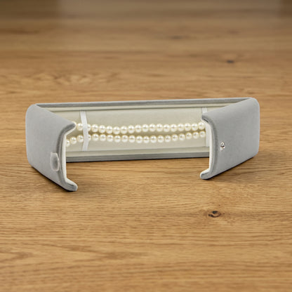 Double Open Button Jewelry Box