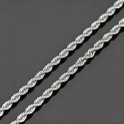 HNSP 316L Stainless Steel Versatile Twist Rope Gold Color Chain Necklace For Women Choker Chain Waterpro Jewelry Accessories