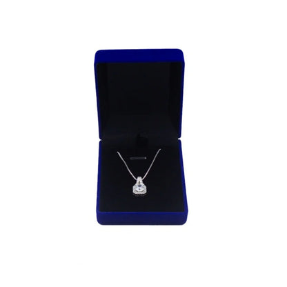 Velvet Necklace Box Plush Necklace Holder Box Square Jewelry Box  Jewellery Packaging Case For Dressing Table Gift Giving
