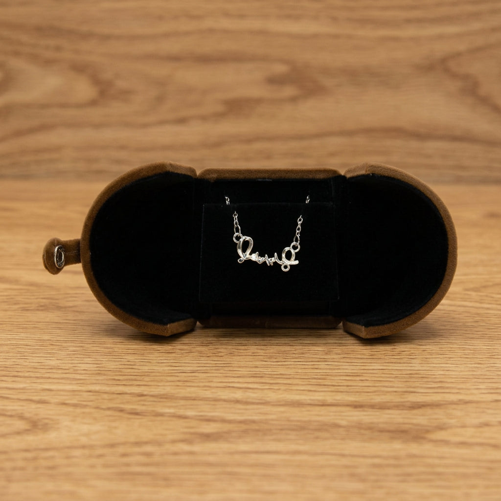 Double Open Button Jewelry Box