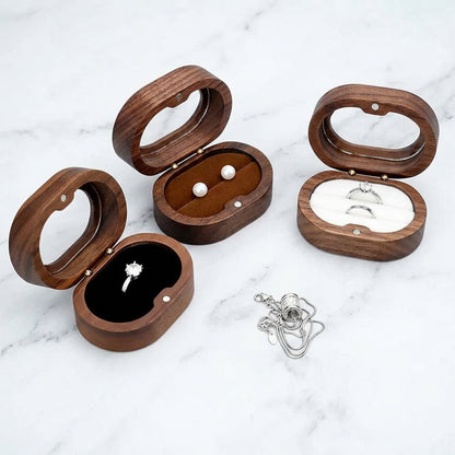 Oval Wooden Jewelry Box Ladies Lover