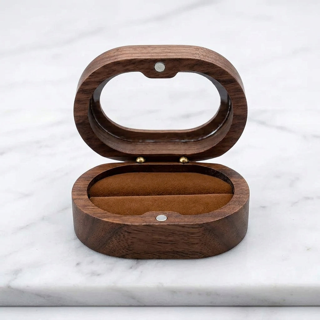 Oval Wooden Jewelry Box Ladies Lover
