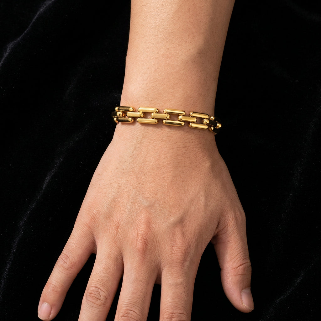 Bracelet for Men Women Fashion Gold Plated